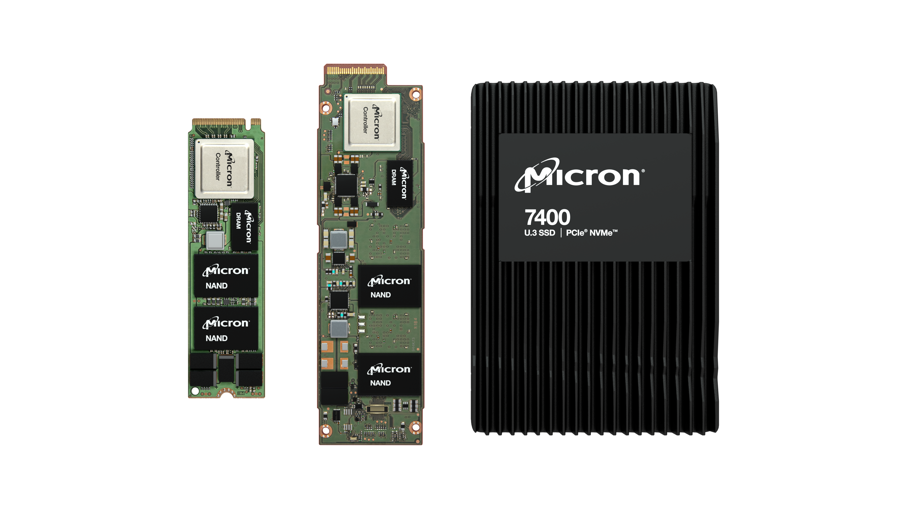 Micron 7400 E1.S, M.2, & U.3 Form Factors